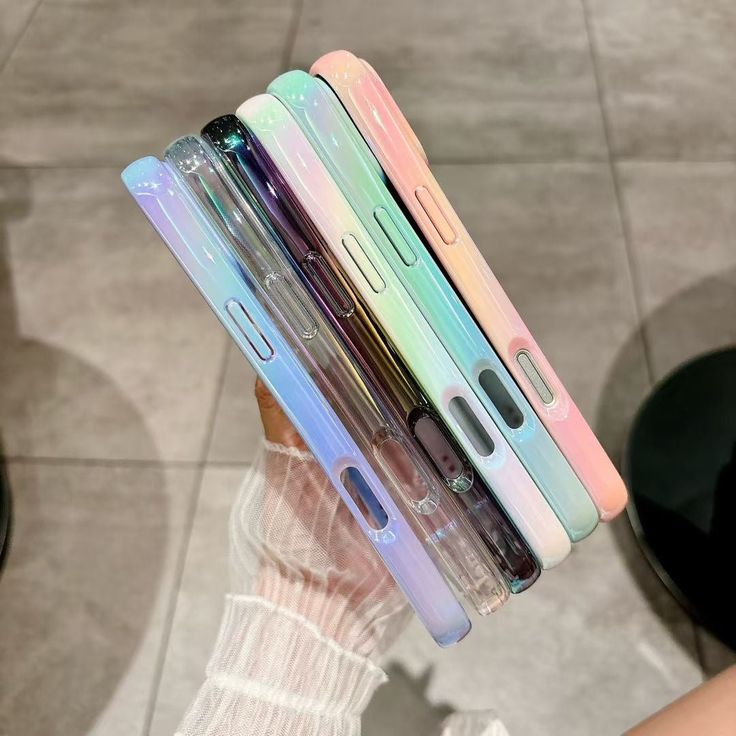 AuraEdge Transparent Shockproof Soft Gradient Phone Case