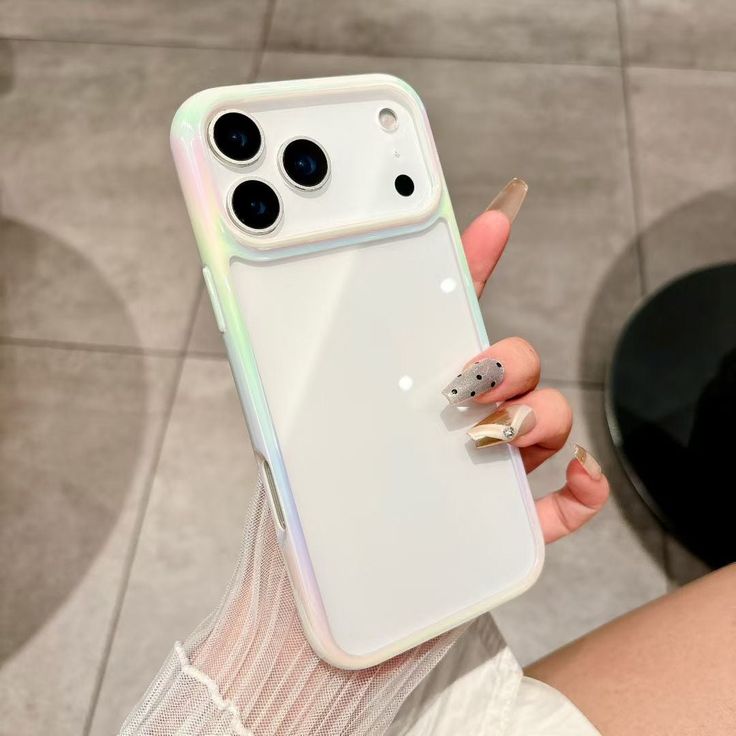 AuraEdge Transparent Shockproof Soft Gradient Phone Case