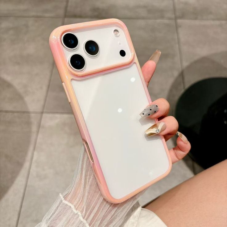 AuraEdge Transparent Shockproof Soft Gradient Phone Case