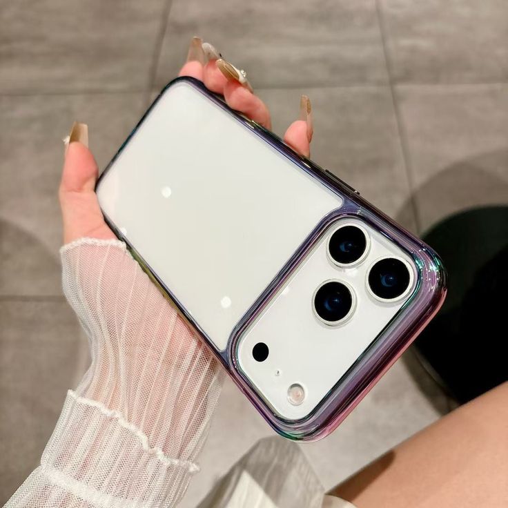 AuraEdge Transparent Shockproof Soft Gradient Phone Case