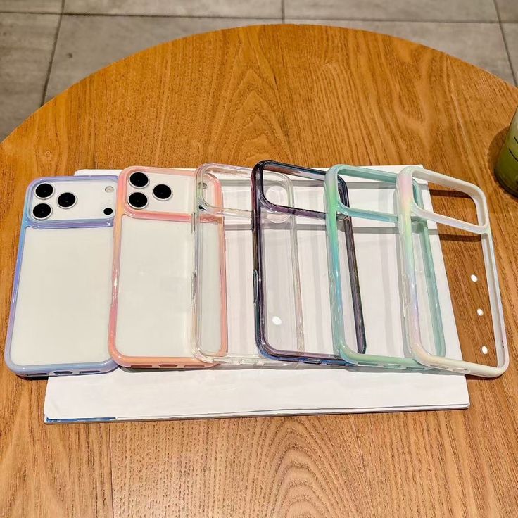 AuraEdge Transparent Shockproof Soft Gradient Phone Case