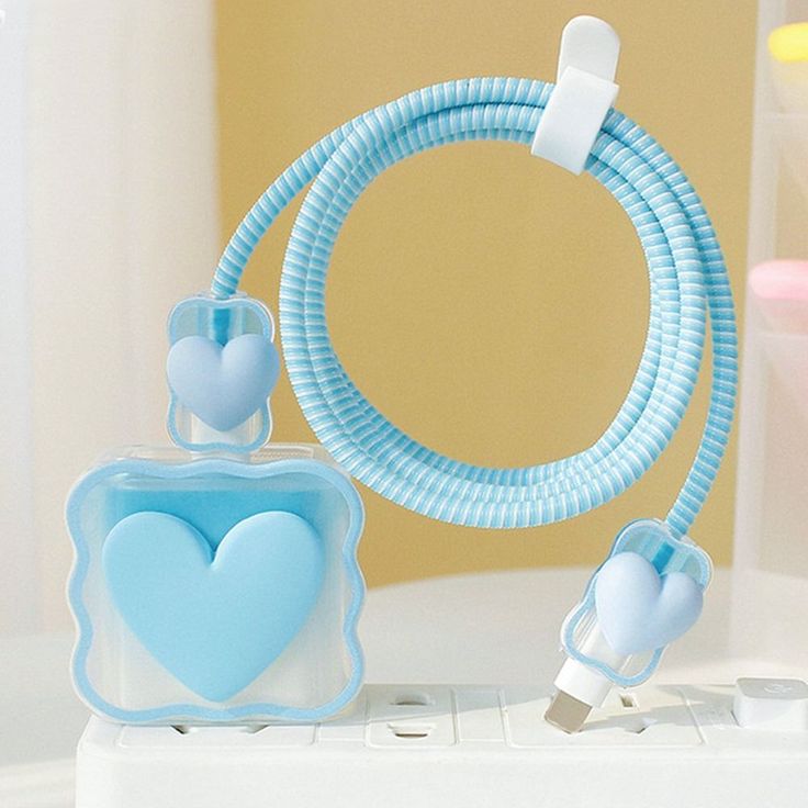 Cute Cartoon Series Fast Charger Protector for iPhone(Sky Blue)