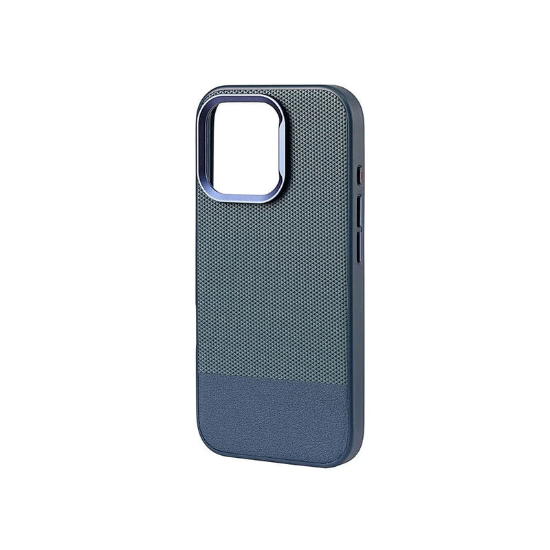 Vegan Leather Metro Weave Phone Case (With Box Packing)