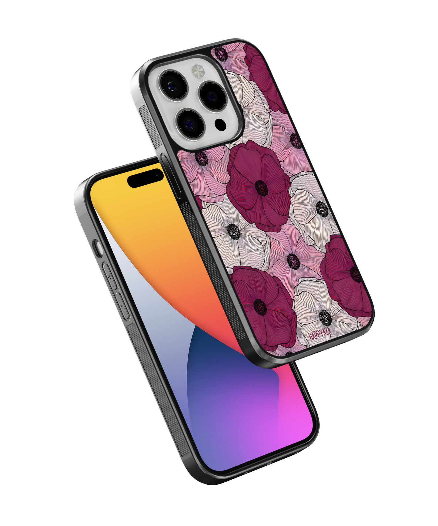 Vintage Floral Waves Designer Phone Case