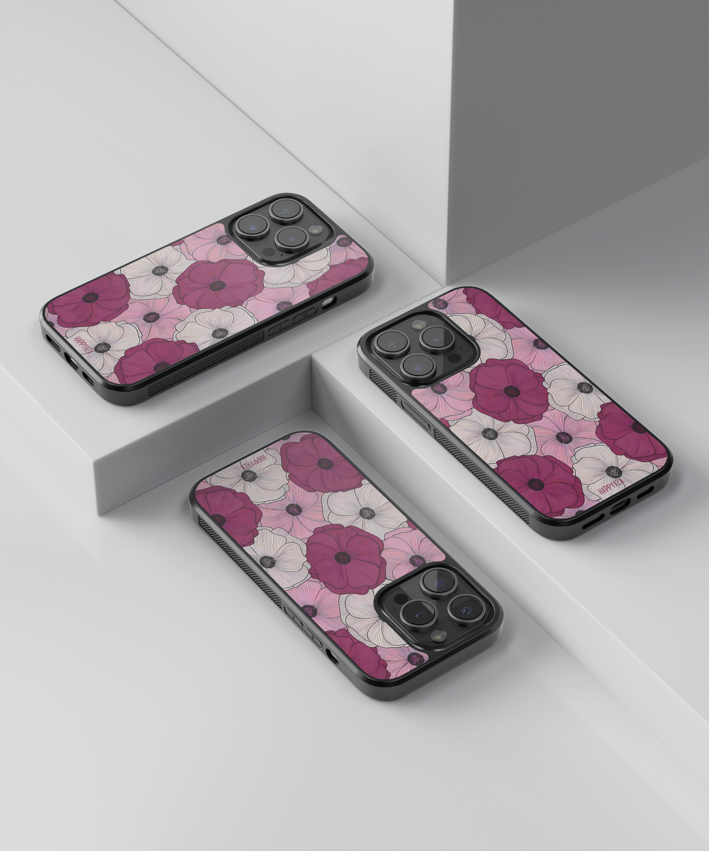 Vintage Floral Waves Designer Phone Case