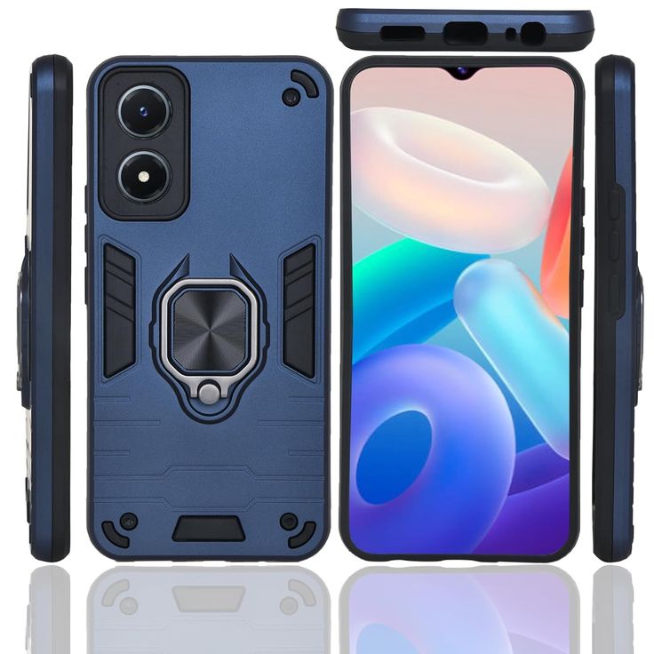 Rugged Shockproof Magnetic Ring Holder For Phone case