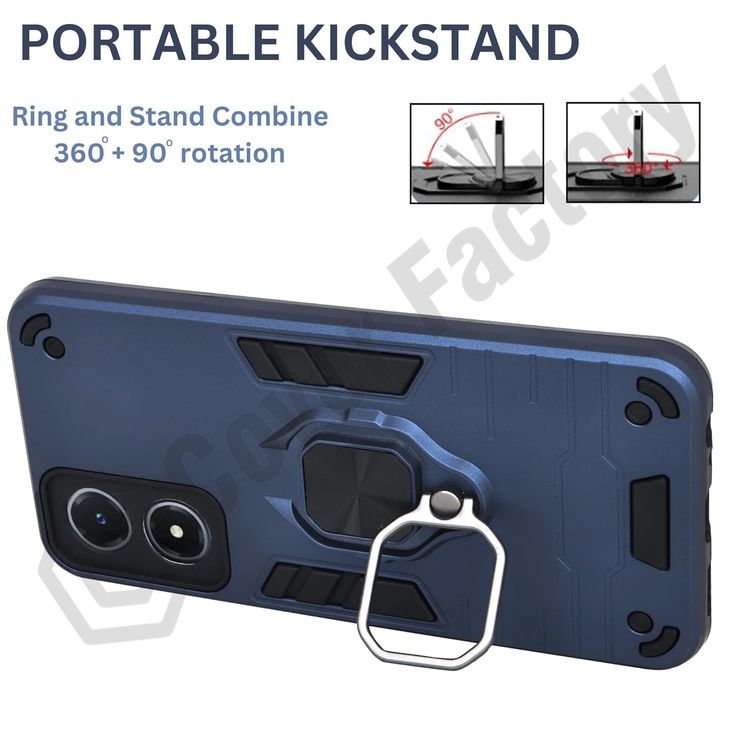 Rugged Shockproof Magnetic Ring Holder For Phone case