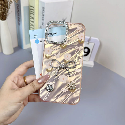 Floral Frost Bow For Phone Case