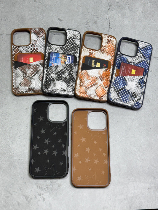 Luxurious Leather Snake Wallet Phone case For iPhone