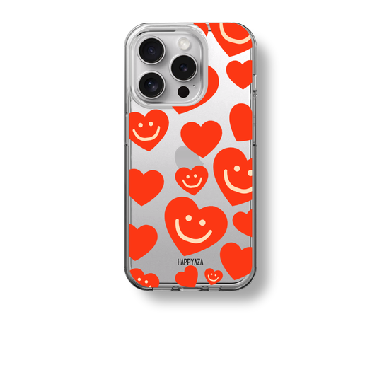 Happy Love Hearts Soft Silicone Phone Case