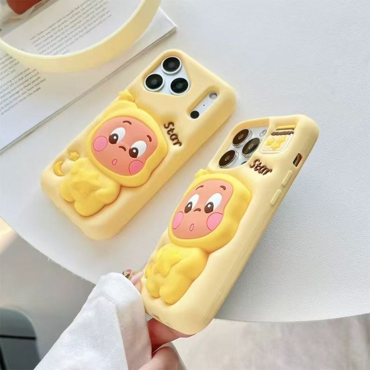 Yellow Star 3D Baby Cute Cartoon Silicone Phone Case
