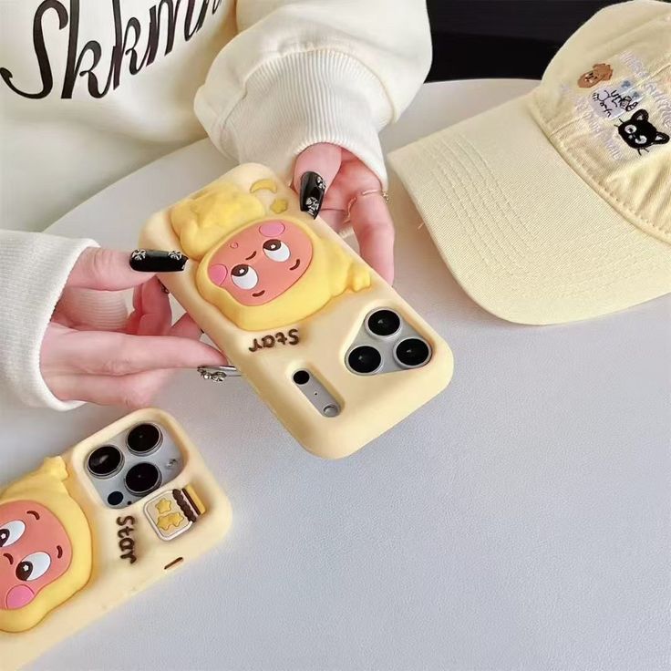 Yellow Star 3D Baby Cute Cartoon Silicone Phone Case