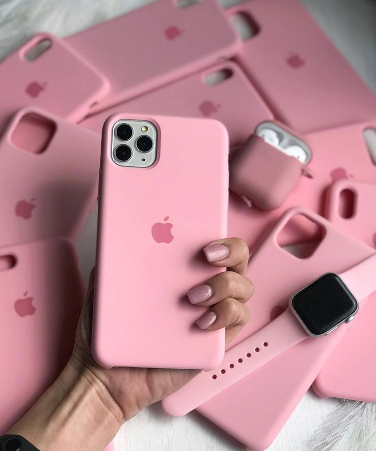 iPhone Original Liquid Silicone Phone Case (Baby Pink)