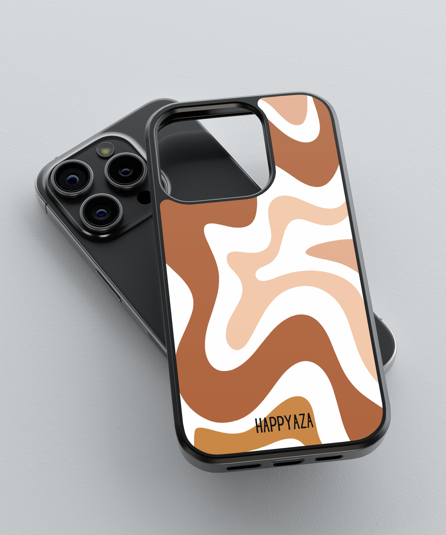 Brown Swirl Designer Phone Case