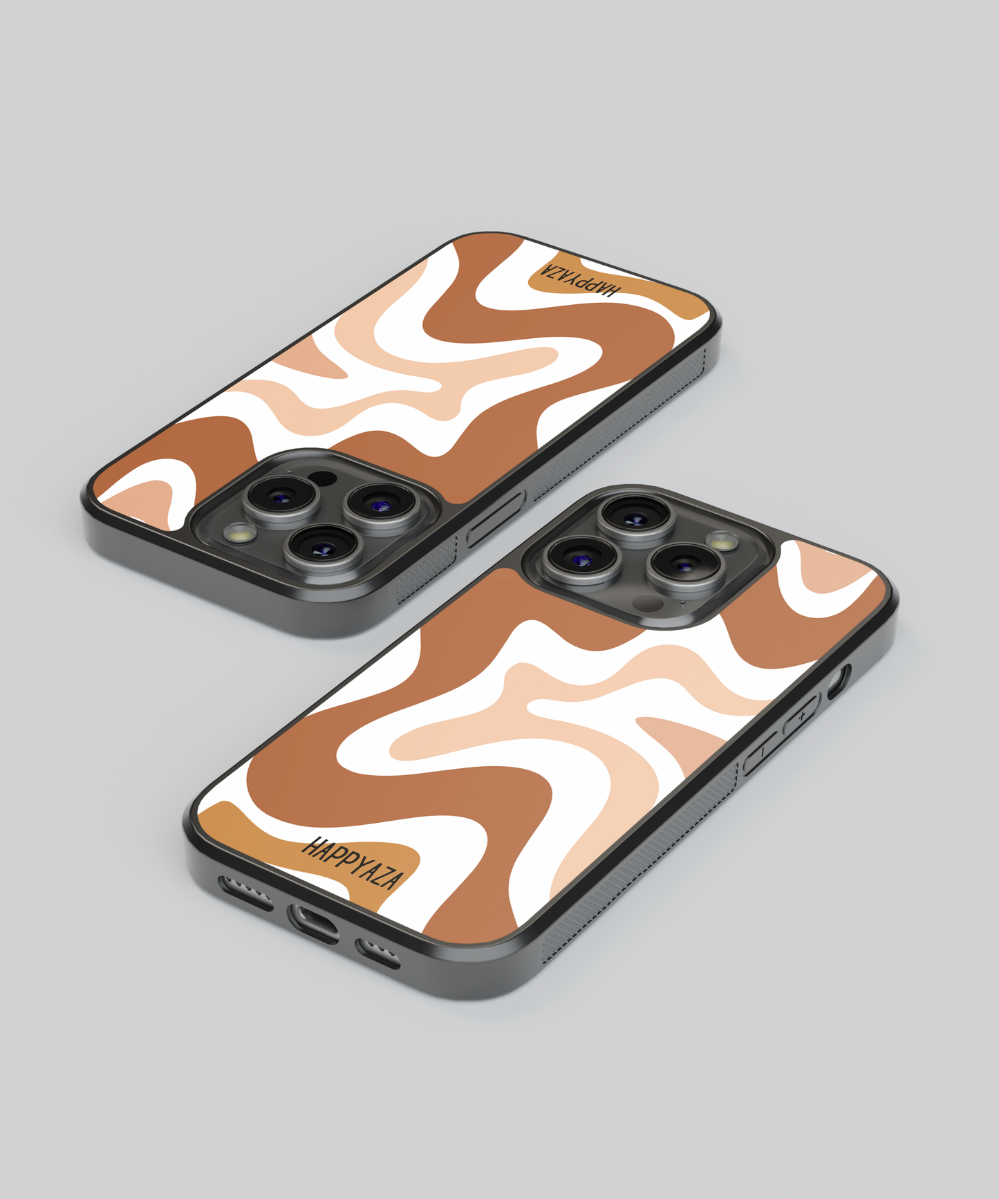 Brown Swirl Designer Phone Case