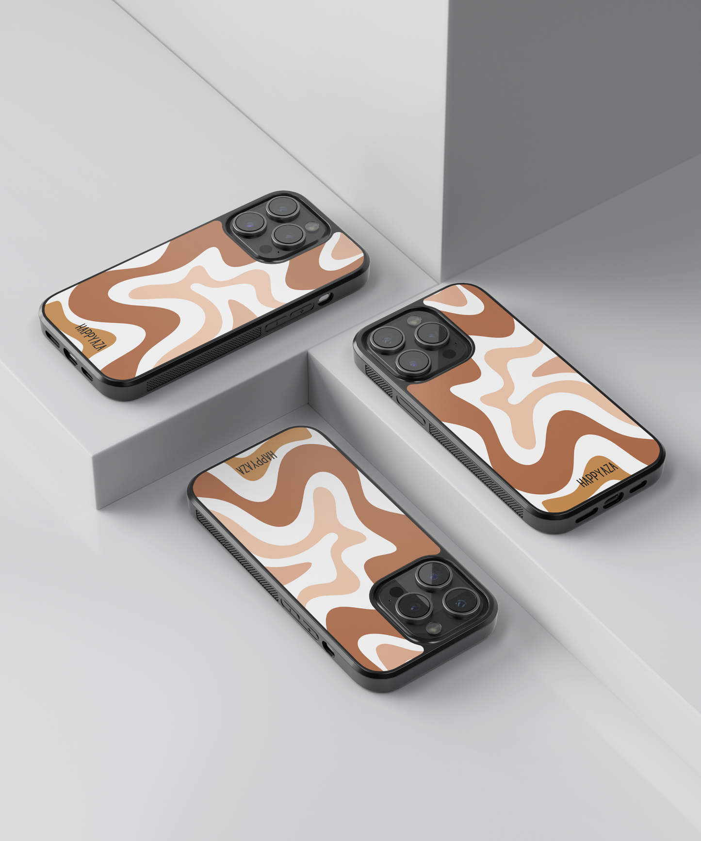 Brown Swirl Designer Phone Case