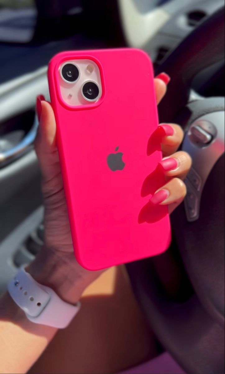 iPhone Original Liquid Silicone Phone Case (Hot Pink)