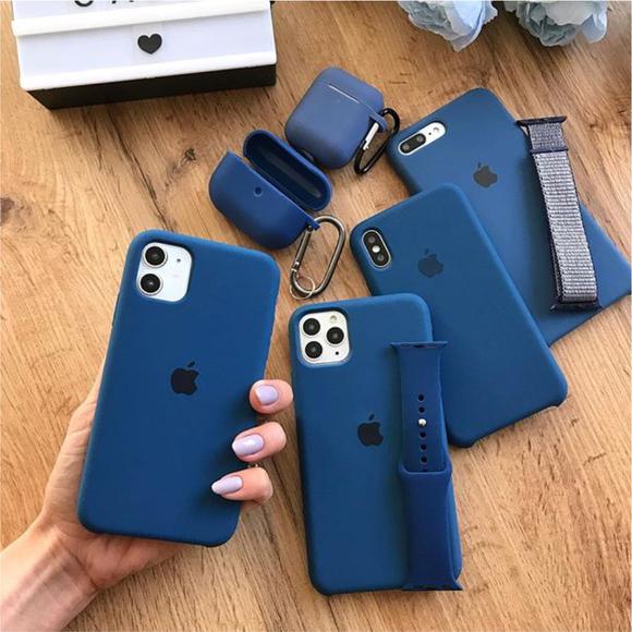 iPhone Original Liquid Silicone Phone Case (Royal Blue)