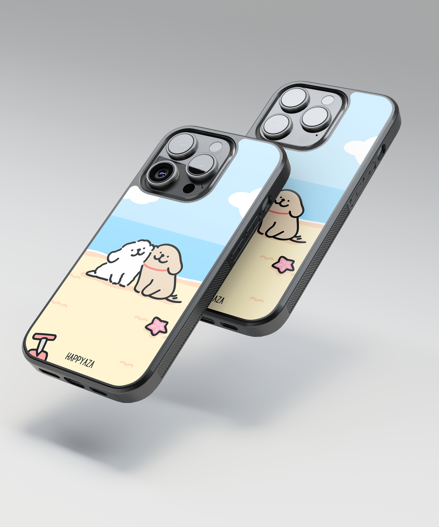 Miss Connie Lovely Puppy Couples Designer Phone Case