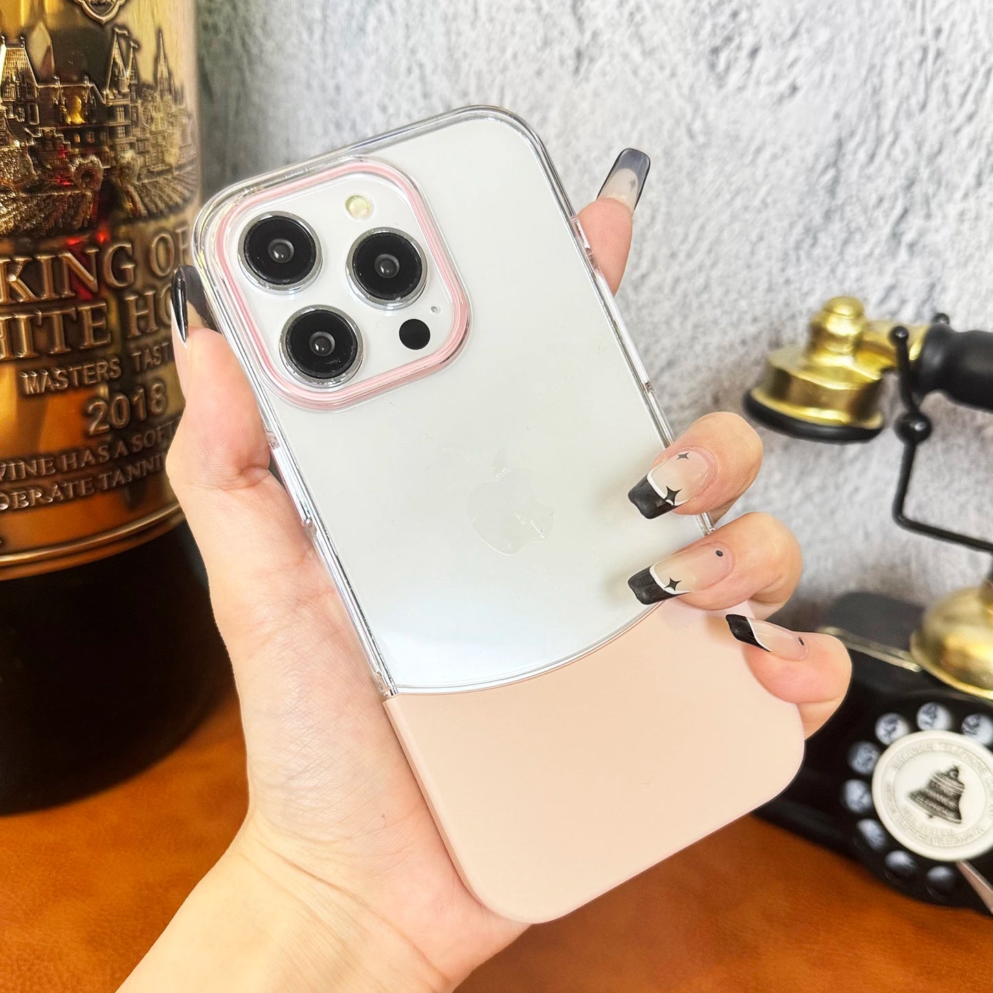 Split Transparent Premium iPhone Case