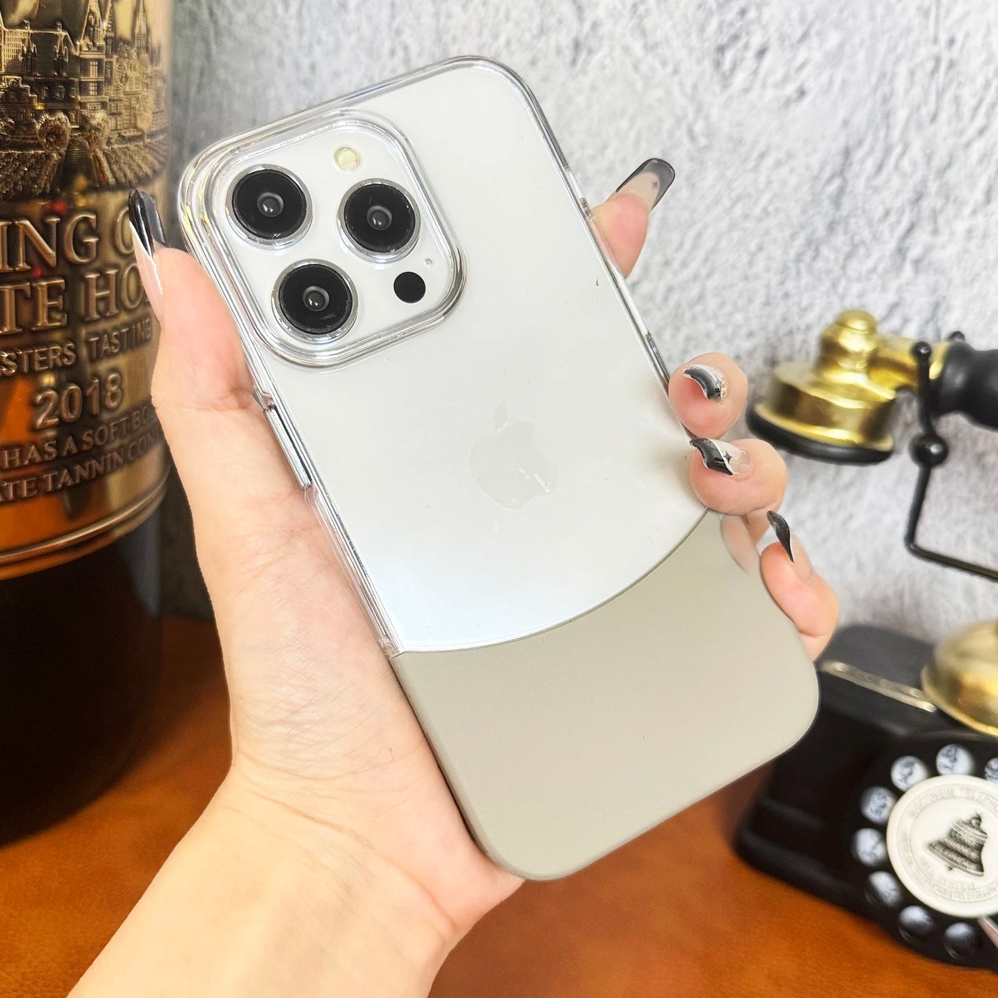 Split Transparent Premium iPhone Case