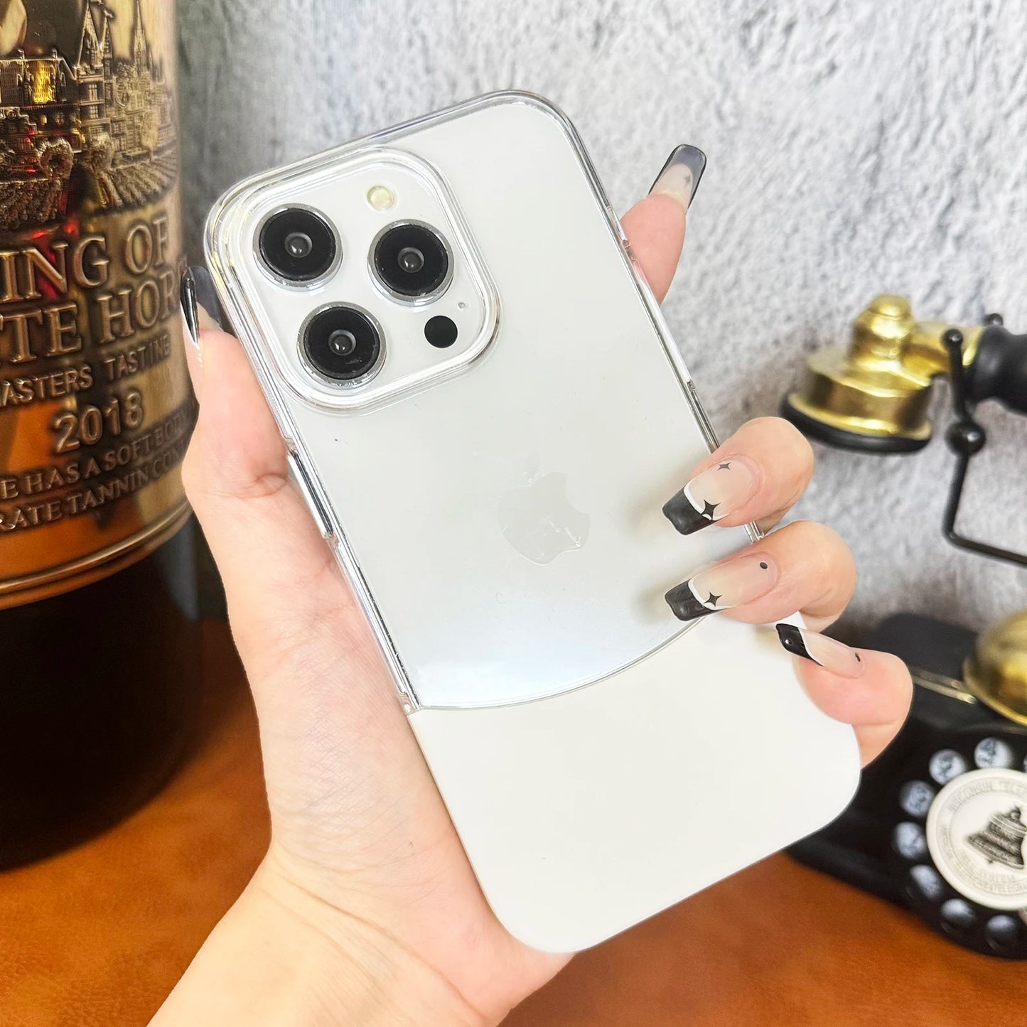 Split Transparent Premium iPhone Case