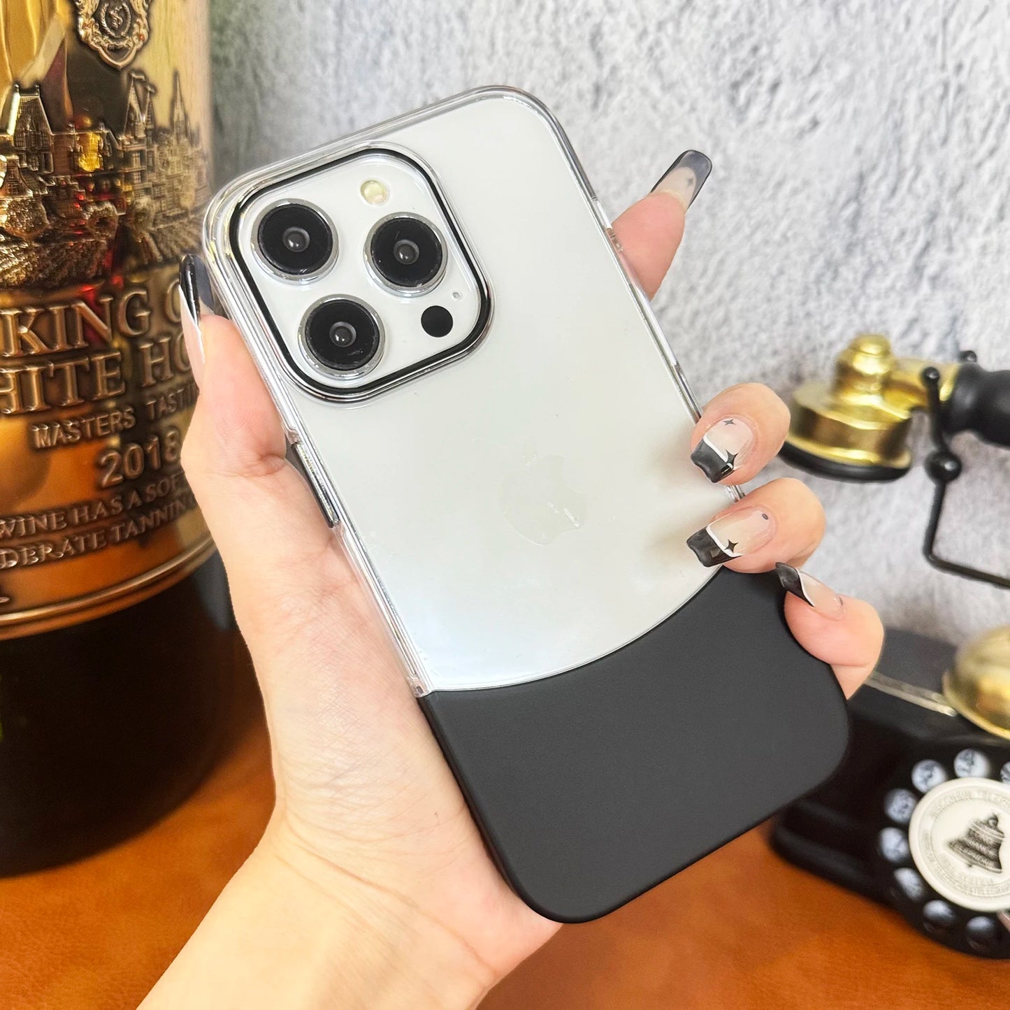 Split Transparent Premium iPhone Case