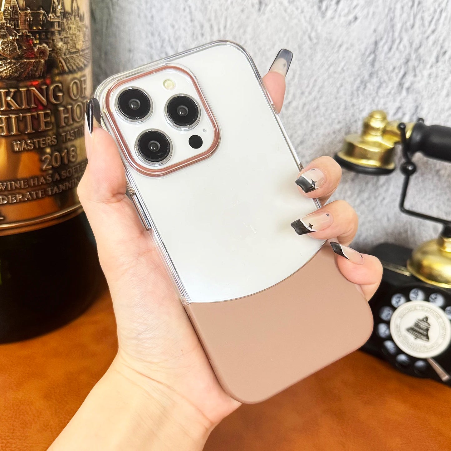 Split Transparent Premium iPhone Case