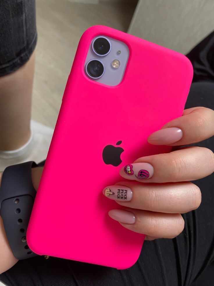 iPhone Original Liquid Silicone Phone Case (Hot Pink)