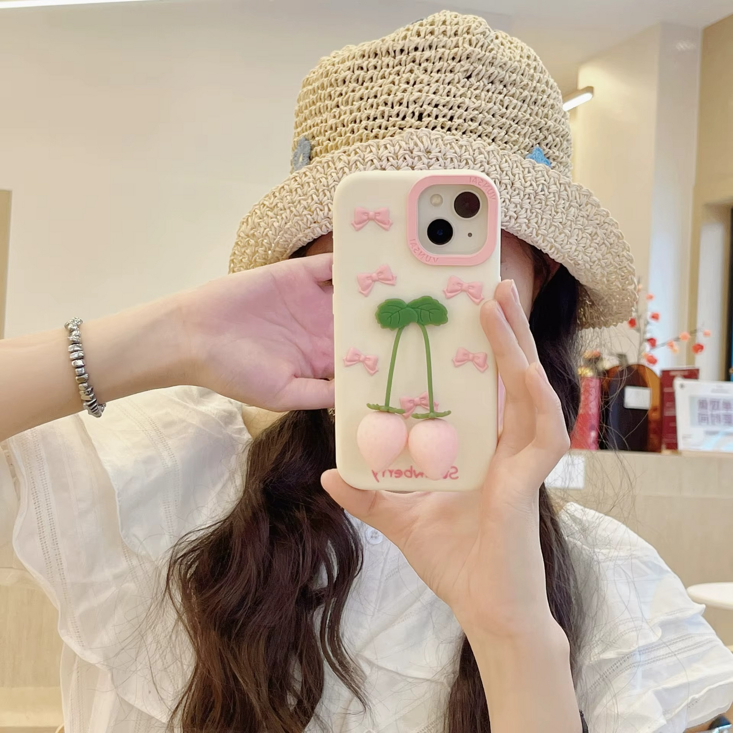 Peachy Strawberry Pop Phone Case