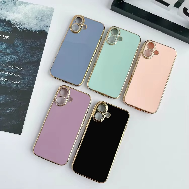 Elegant glossy Elite Camera Protection Phone Case For iPhone
