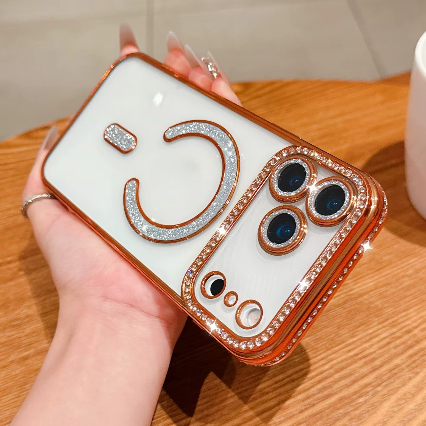 SoftGlow Diamond MagSafe Silicone For Phone Case