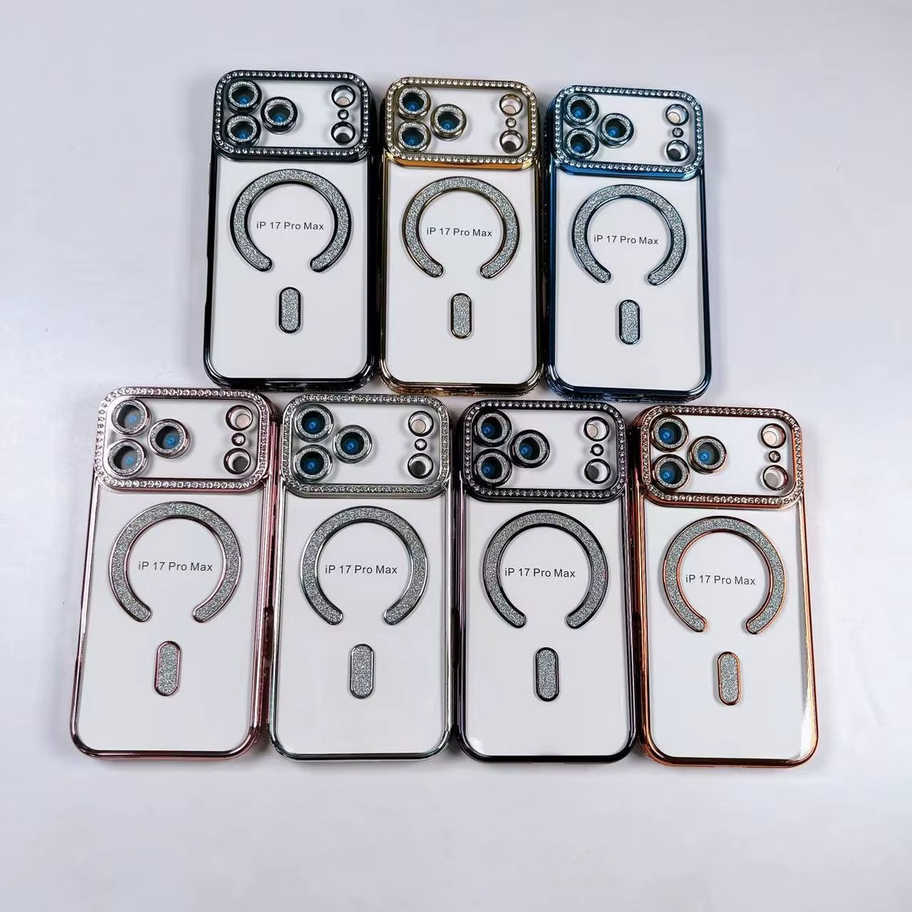 SoftGlow Diamond MagSafe Silicone For Phone Case