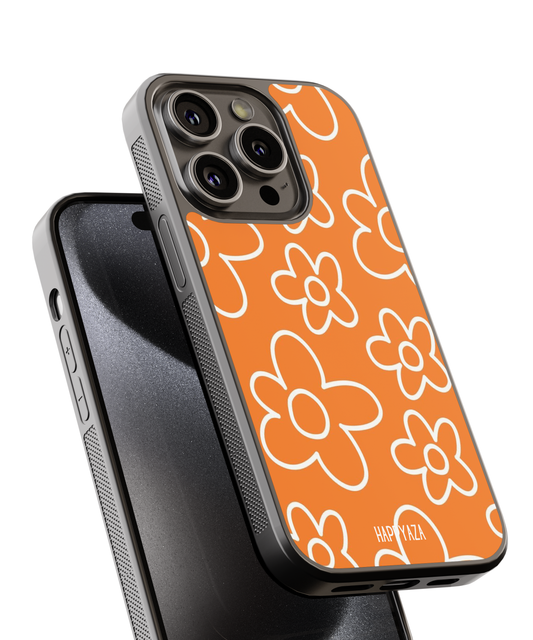 Orange Flower Designer Phone Case