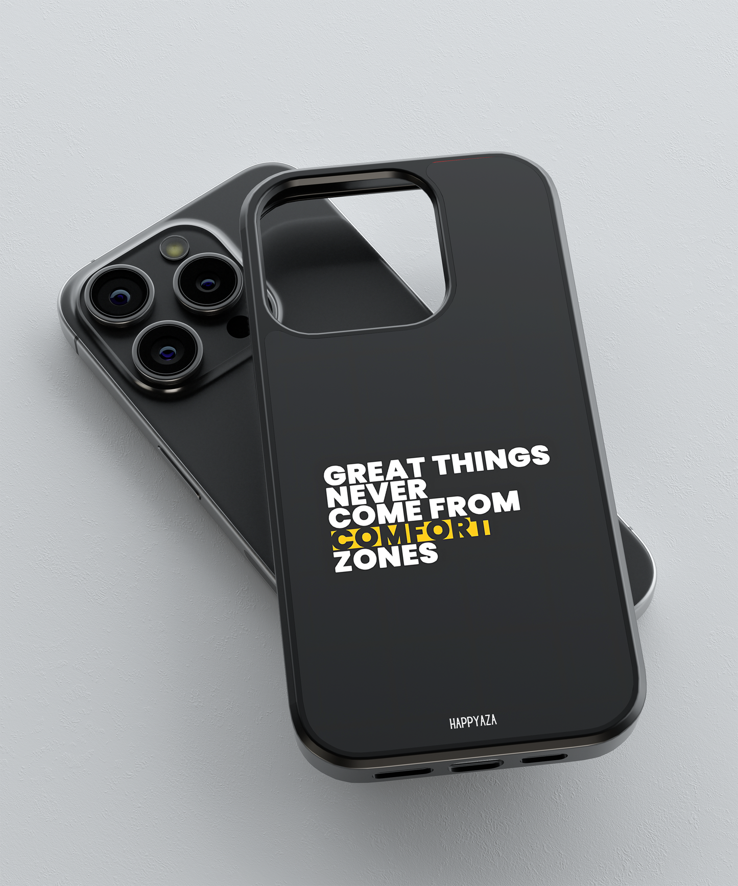 Great Things Never Come From Comfort  Zones Designer Phone Case
