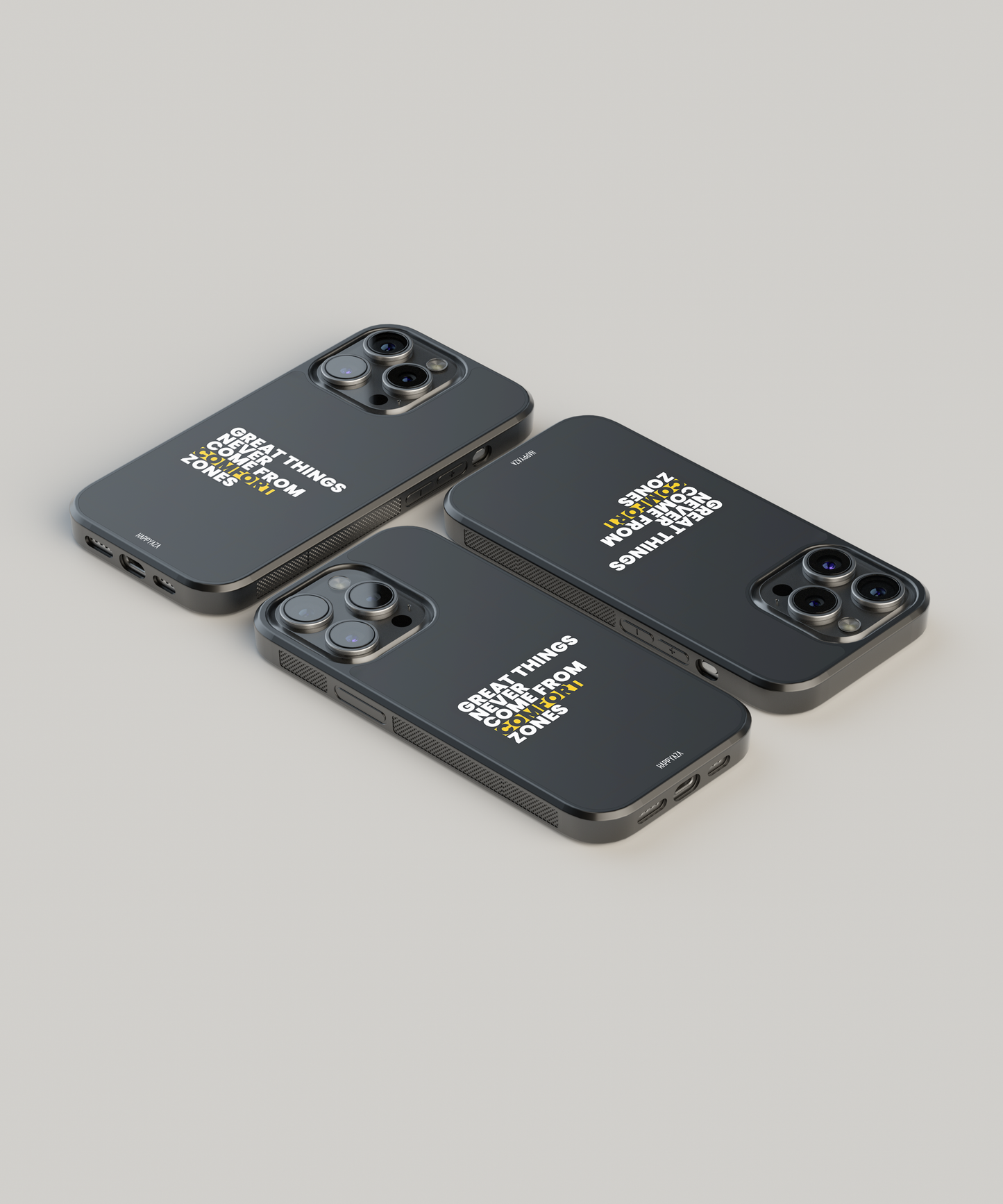 Great Things Never Come From Comfort  Zones Designer Phone Case