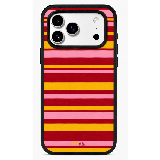 Pink Tropic Lines Designer Phone Case