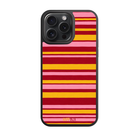 Pink Tropic Lines Designer Phone Case