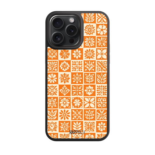 Tangerine Mosaic Designer Phone Case