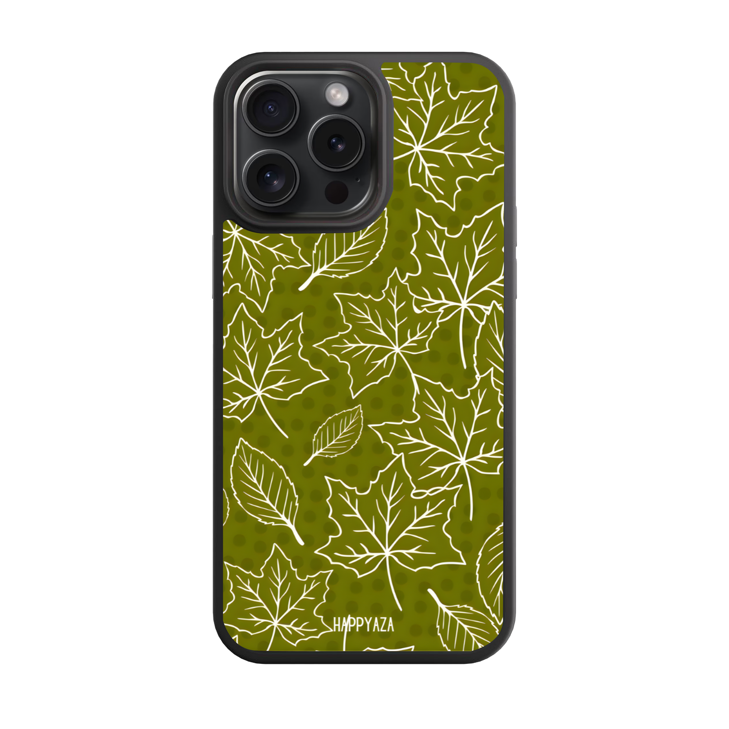 Olive Forest Leaves Designer Phone Case