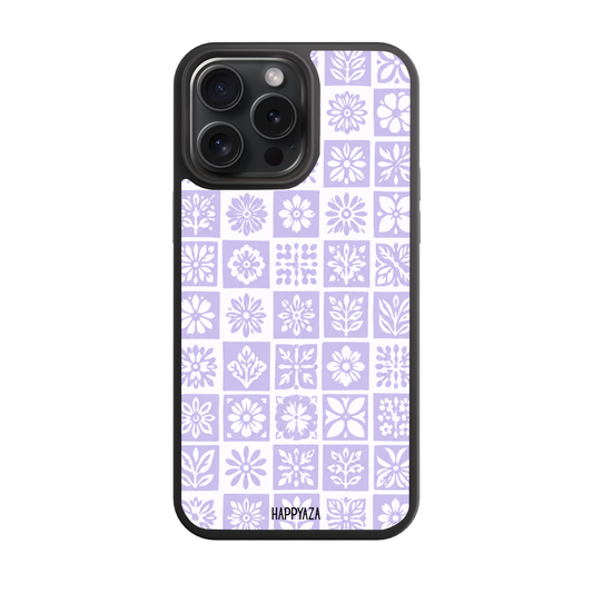 Lilac Mosaic Bloom Designer Phone Case