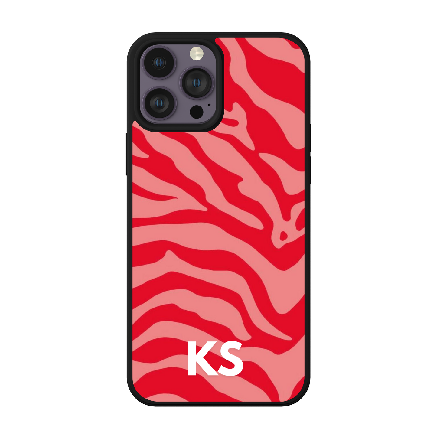 Customised Abstract Only Two Capital Name Designer Phone Case