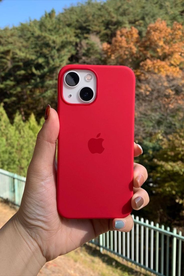 iPhone Original Liquid Silicone Phone Case (Red)