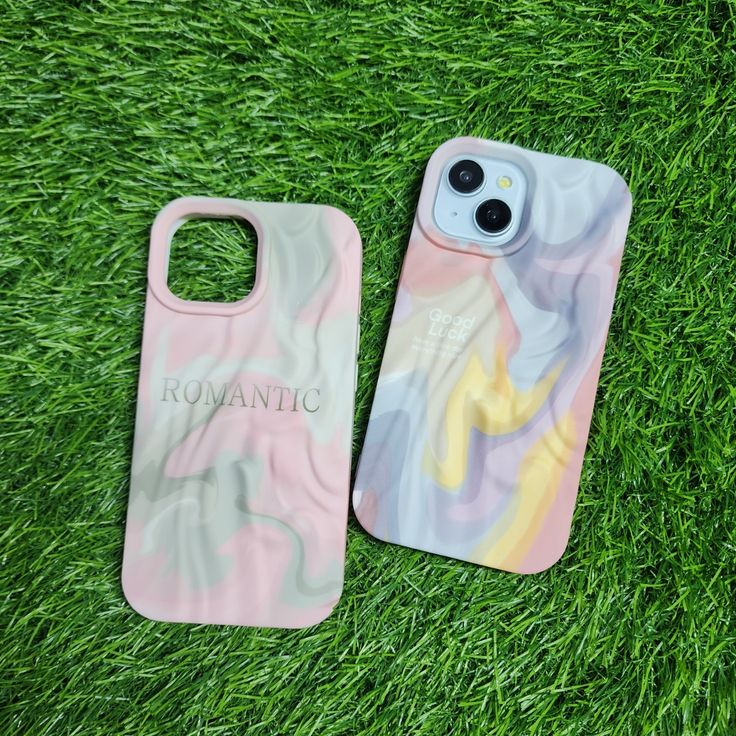 Multi Color Wavy Texture  For iPhone Case