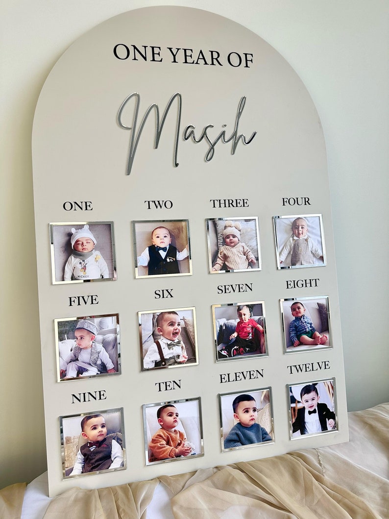 Baby’s 1st Birthday Photo Board
