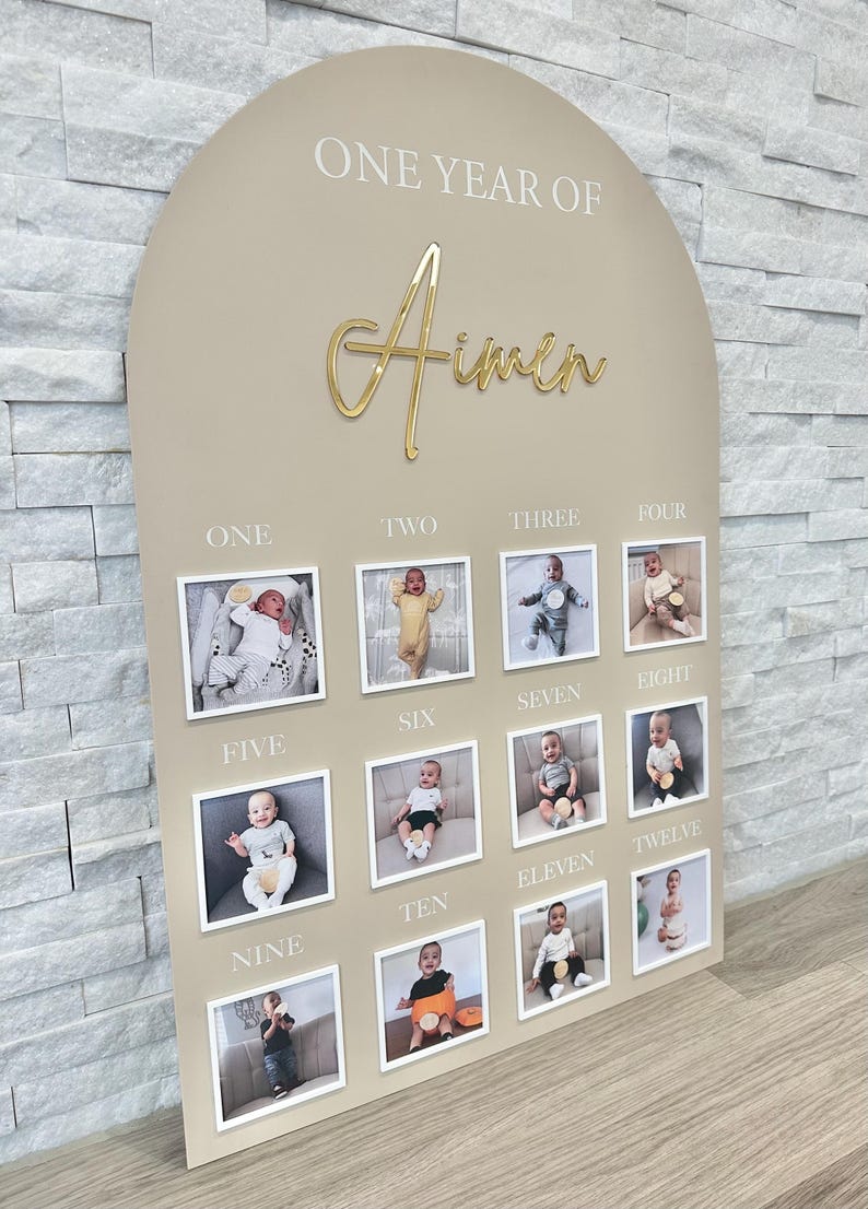 Baby’s 1st Birthday Photo Board