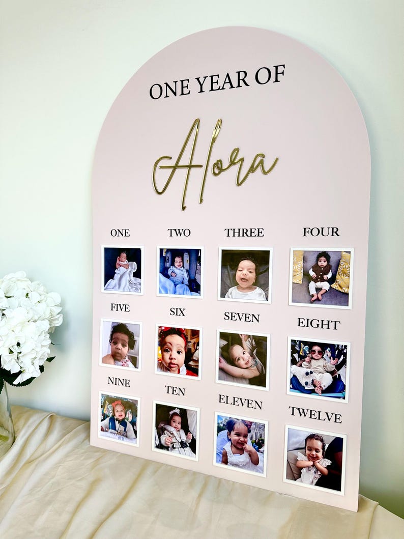 Baby’s 1st Birthday Photo Board