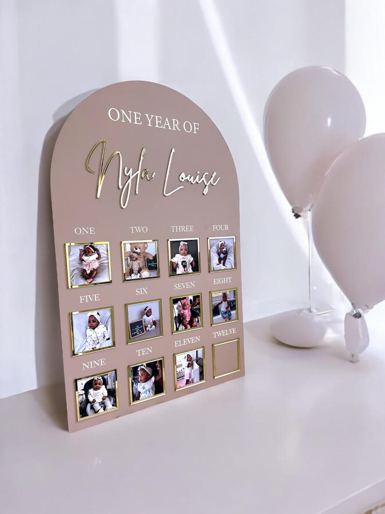 Baby’s 1st Birthday Photo Board