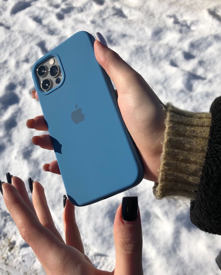 iPhone Original Liquid Silicone Phone Case (Teal Blue)