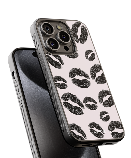 lipstick kiss Illustrations Designer Phone Case